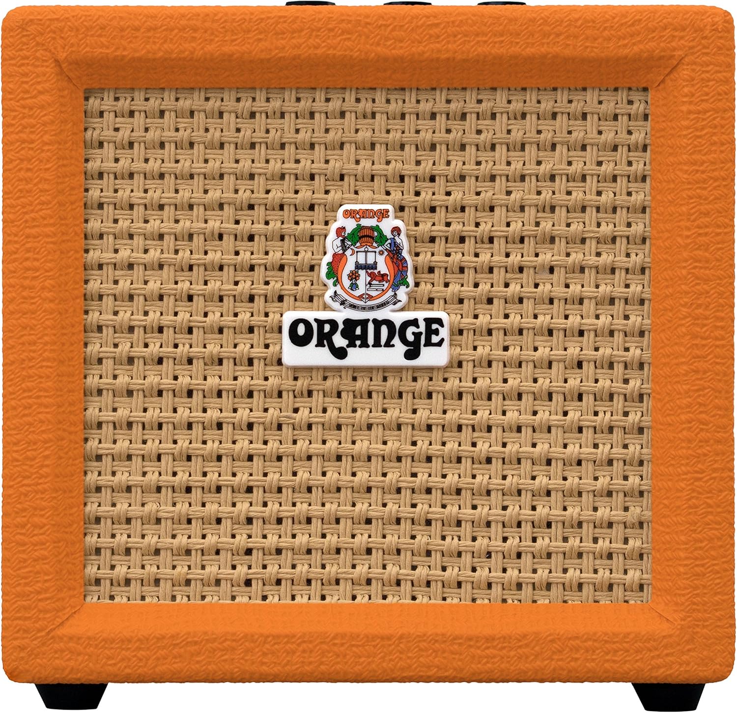 Orange Crush Mini Guitar Combo Amplifier Bundle with Instrument Cable, Picks, and Austin Bazaar Polishing Cloth