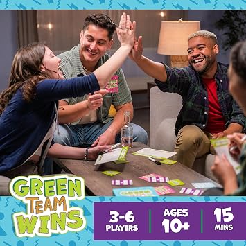 Goliath Green Team Wins Game - Guess The Most Common Answers to Win - 3-6 Players, Ages 10 and Up