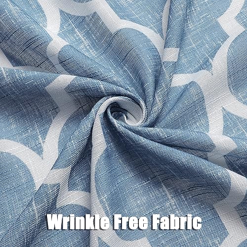 Miniatura 4 de Beauoop Kitchen Cafe Cenefa de azulejos marroquíes con impresión para ventanas, cortinas geométricas pequeñas, estilo granja, cenefas