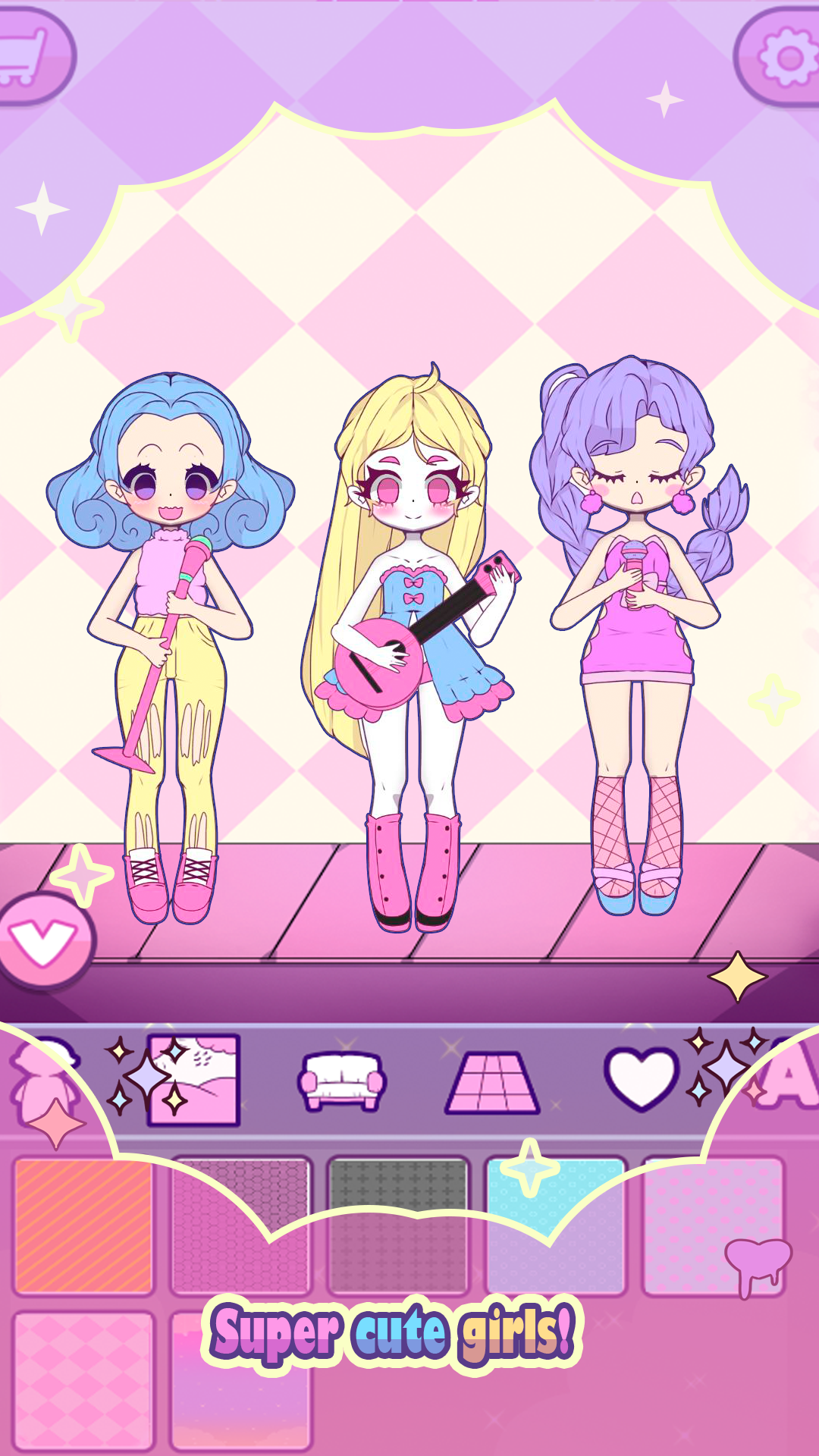 fashionista avatar studio dress up Mimistar: Dress Up Star Pastel Doll avatar maker