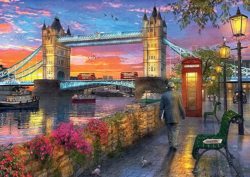Miniatura 2 de Ravensburger Tower Bridge of London at Sunset - Rompecabezas de 1000 piezas para adultos y niños a partir de 12 años
