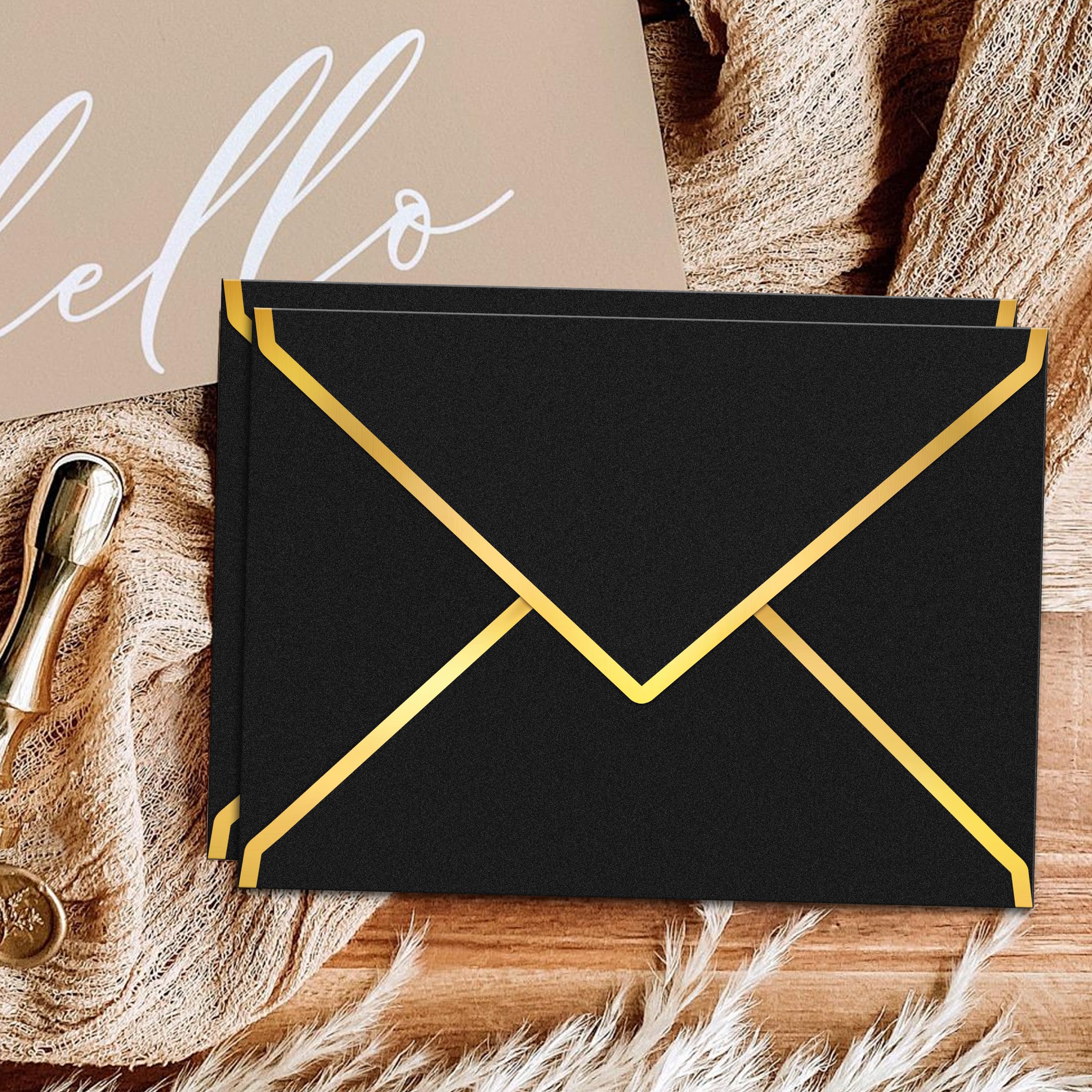 50 Pieces Pink Invitation Envelopes 5x7, Pink Pretty - View #6