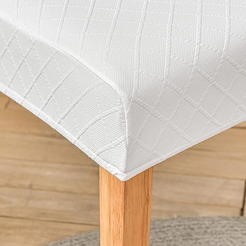 Miniatura 6 de SoulFeel Juego de 4 fundas para sillas de celosía, extraíbles y lavables, elásticas de elastano jacquard Parsons para silla de comedor, fundas