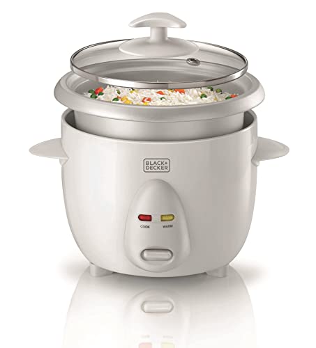 طنجرة ضغط الارز سعة 0.6 لتر/ 2.5 كوب من بلاك + ديكر - ضمان لمدة عامين، Rc650-B5