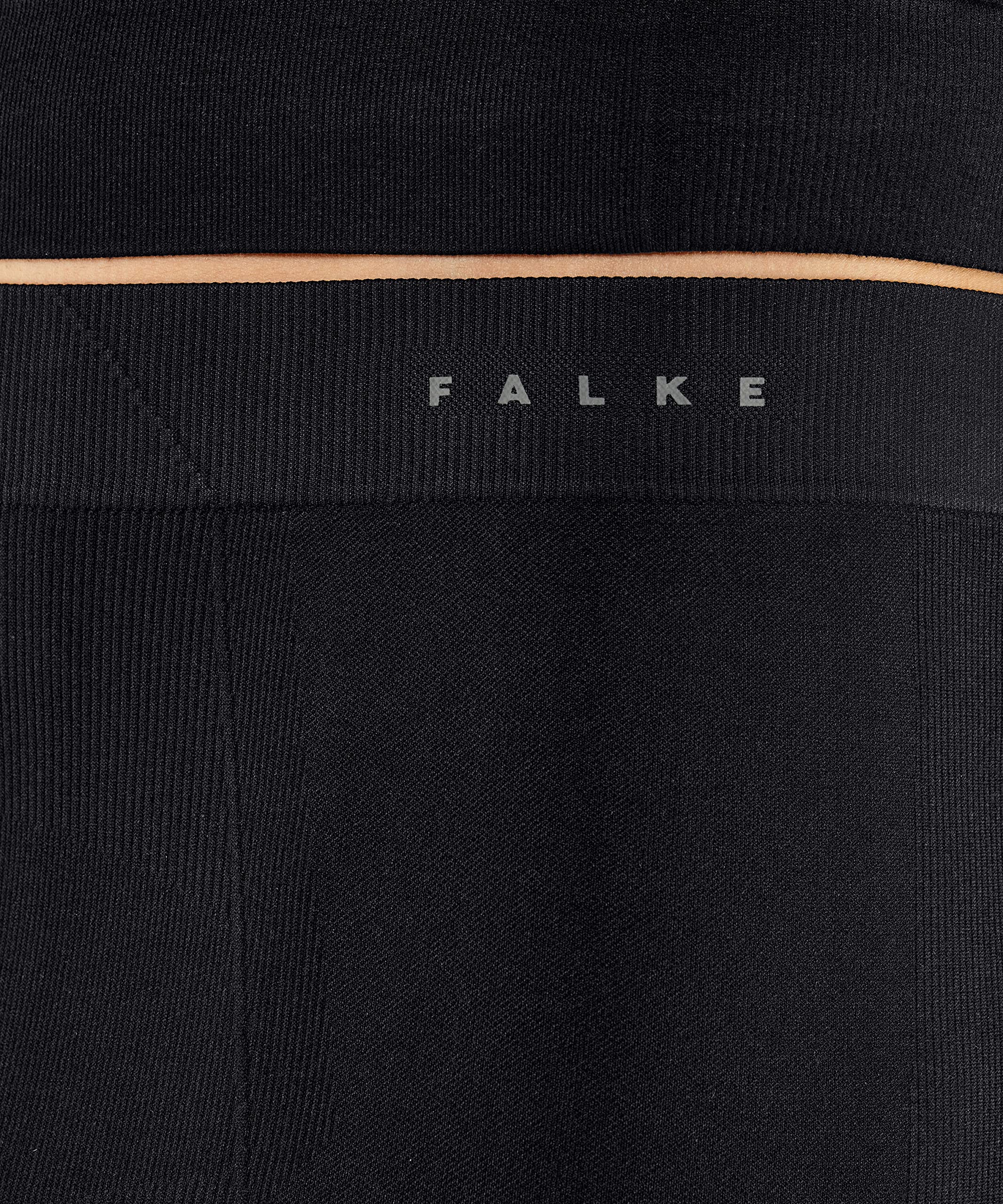 FALKE Herren Baselayer-Hose Maximum Warm 3/4 M Ti Funktionsmaterial schnelltrocknend 1 Stück, Schwarz Black 3000, XL