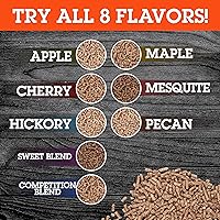 Vista 2 de Camerons Gránulos de madera para ahumar (manzana, 4 pintas) – Gránulos de barbacoa secos al horno – 100% madera natural para parrilla ahumadora