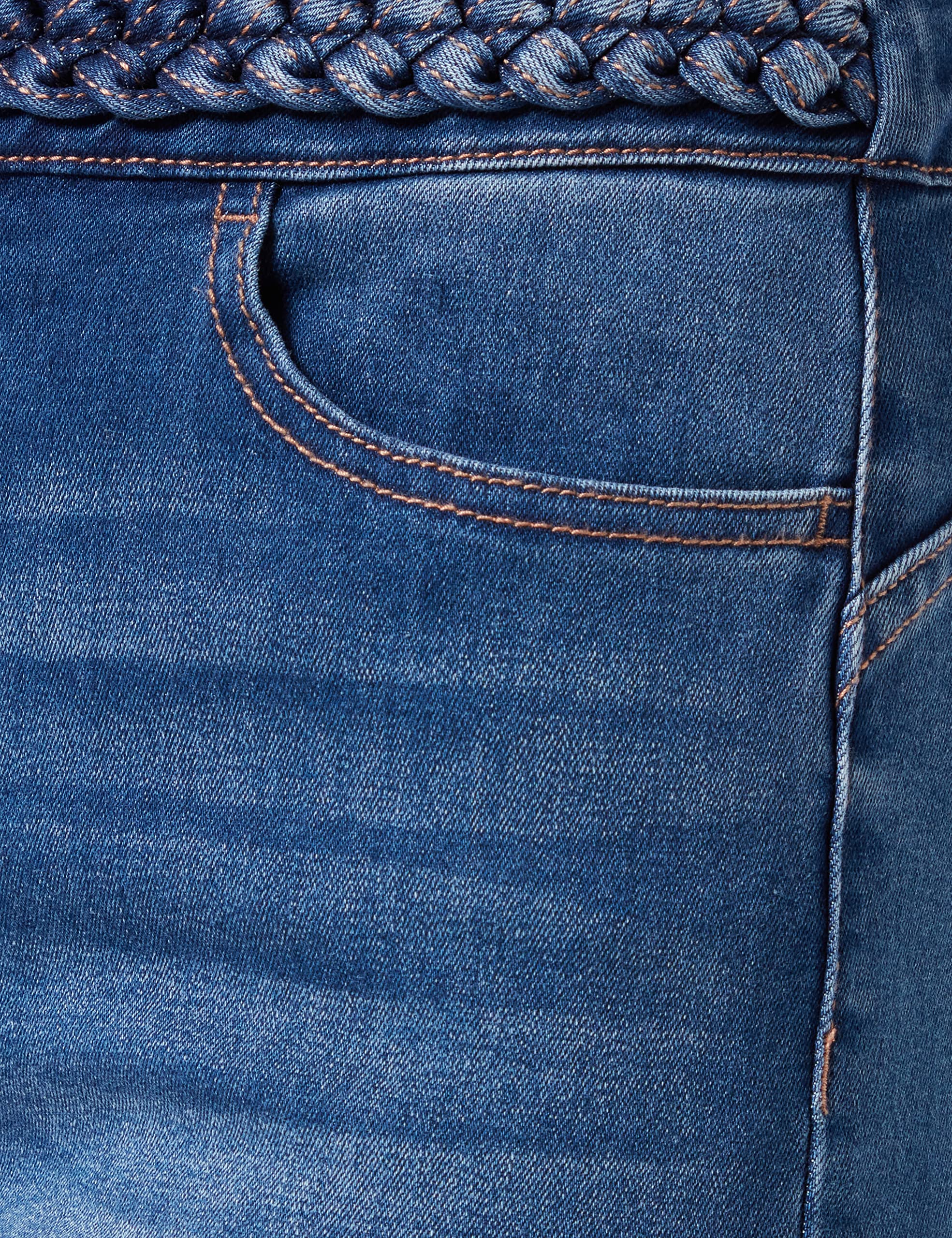 Morgan Jean Détails Tresse Ceinture 222-pkely - Jeans - Marin - Femme