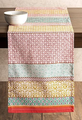 Miniatura 7 de Maison d' Hermine - Caminos de mesa 100% de algodón, camino de mesa decorativo, para festividades, cenas, bodas, Baby Shower y comedor, Provence