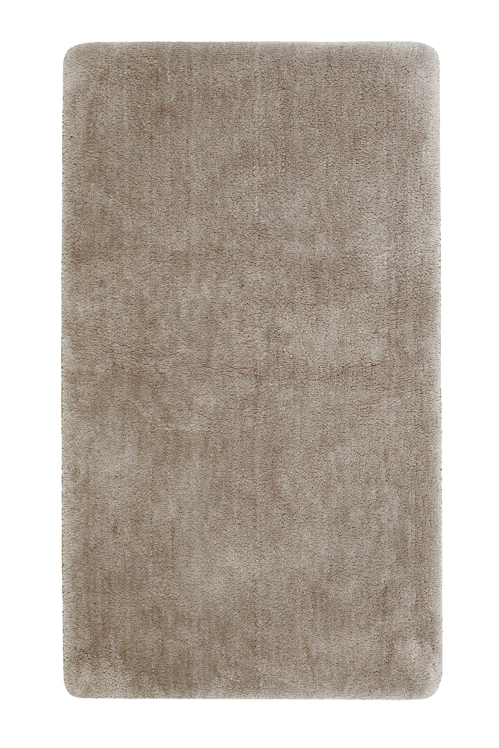 Wecon Home Joris tuftowany dywanik łazienkowy, 80 x 150 cm, beżowy piaskowy | Mata łazienkowa, przytulne puszyste miękkie runo, antypoślizgowa i nadająca się do prania