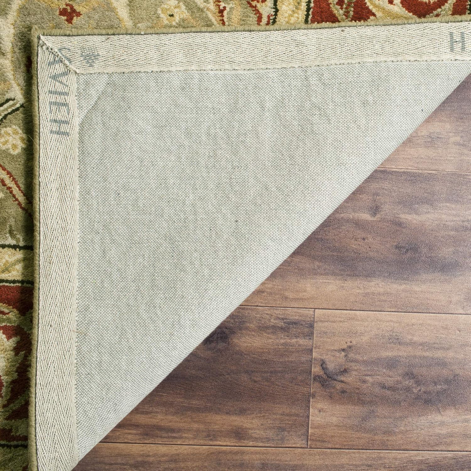 Ivory and Rust Hand-Tufted Wool 6' x 9' Area Rug