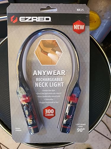 EZRED製☆充電式ハンズフリーネックライト-NK15-OR　機能がいっぱい！！ Amazon.co.jp: EZRED ANYWEAR 充電式ネックライト ハンズフリー照明用