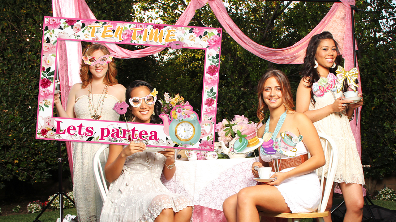 Alice in Wonderland Photo Booth Props, Mad Hatter Party Photo Props, Birthday Party Props, 27 Printable Props - PDF Instant Download. - UK