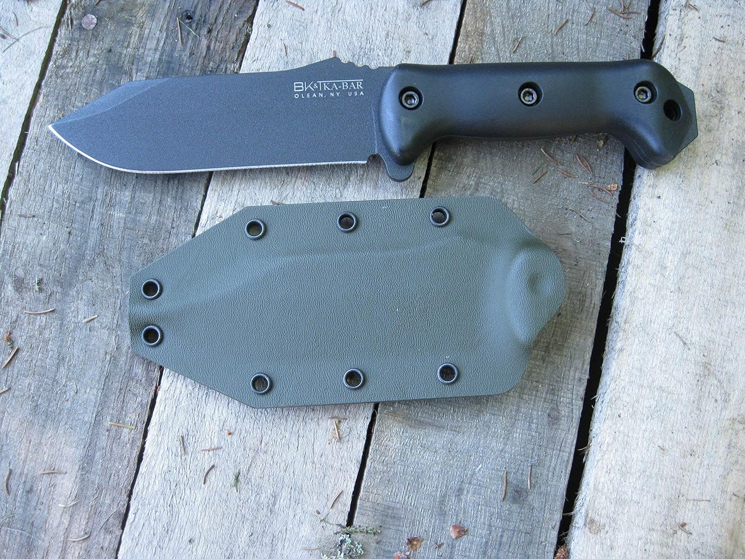Valhalla Custom Kydex Sheath Ka-bar Becker BK10 OD GREEN Two Piece