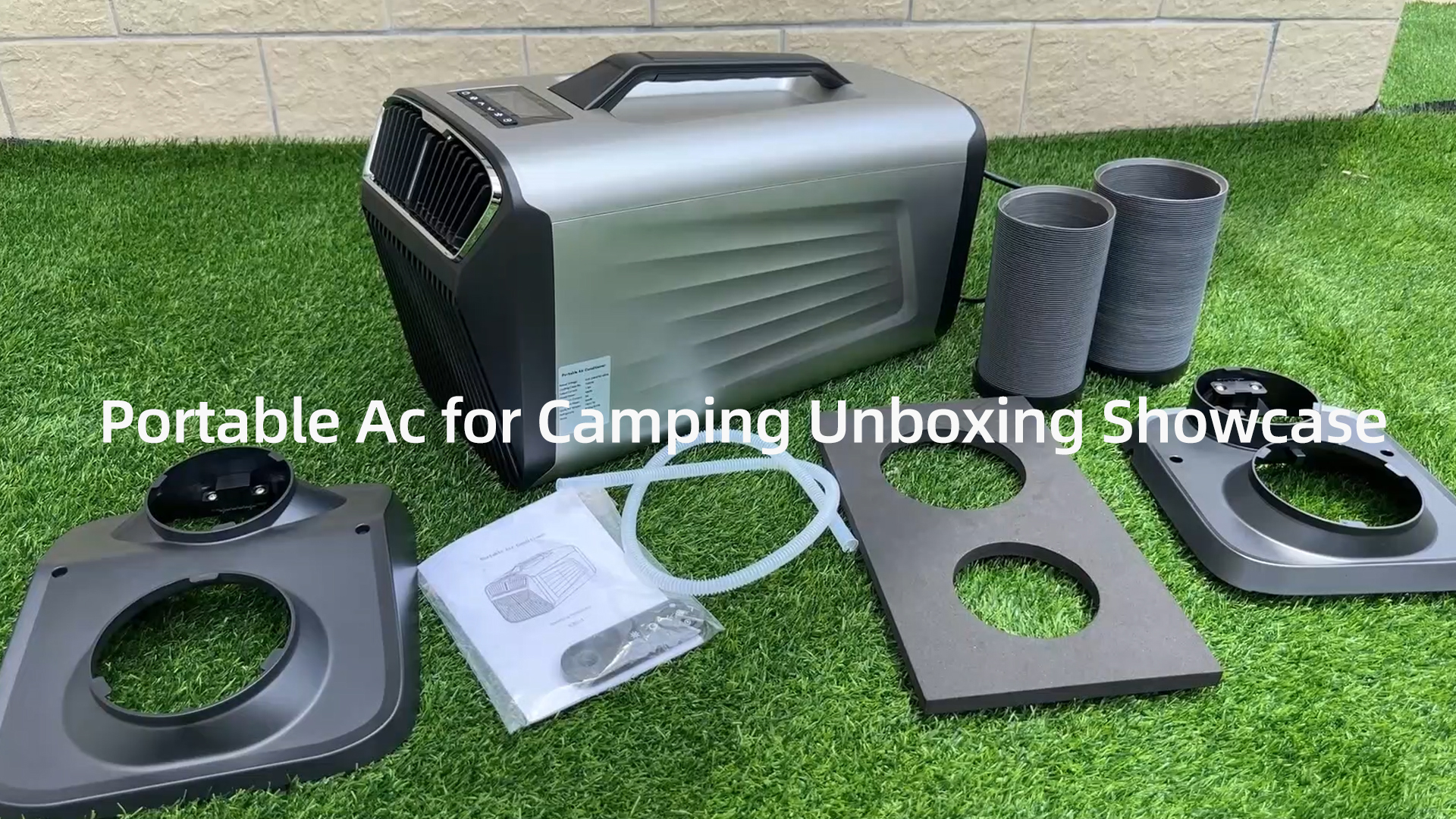 Image of Outohome 5200BTU Portable Camping Air Conditioner For Tent Outdoor and Indoor Use,400W Low Power for RV,Truck,Van and Car Cooling (Dark Grey)