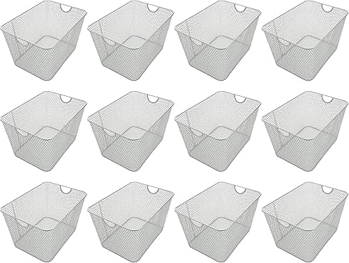 Vista 40 de YBM HOME Cesta organizadora de malla de alambre para CD y DVD, paquete de 2