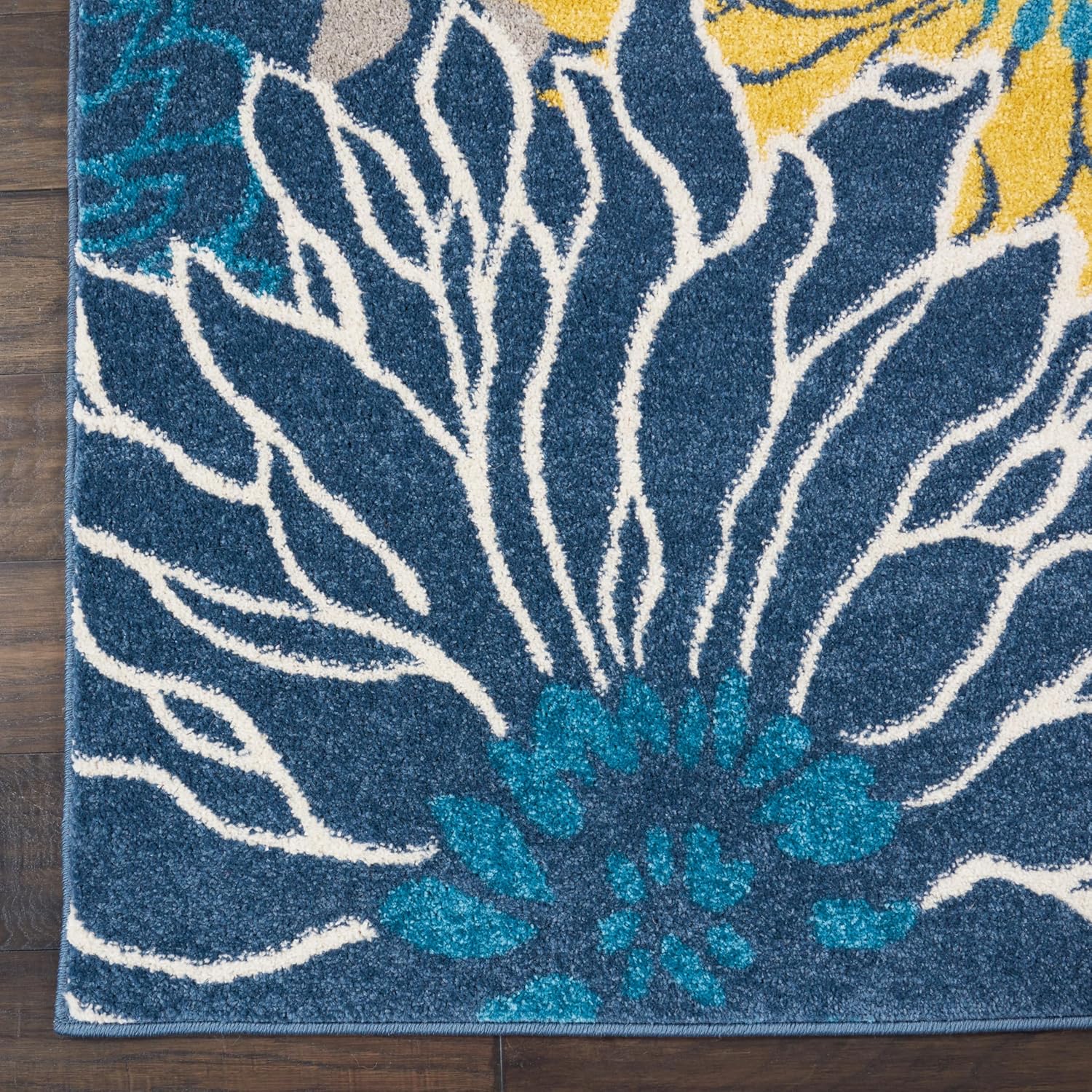 Nourison Home Passion Blue 8' x 10' Area Rug - Easy Clean, Non Shedding, Bed Room, Living Room, Dining Room, Kitchen (8' x 10')