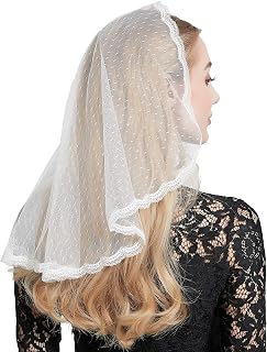 Mantilla Veils Catholic Church Veil Lace Head Cover for Women V76