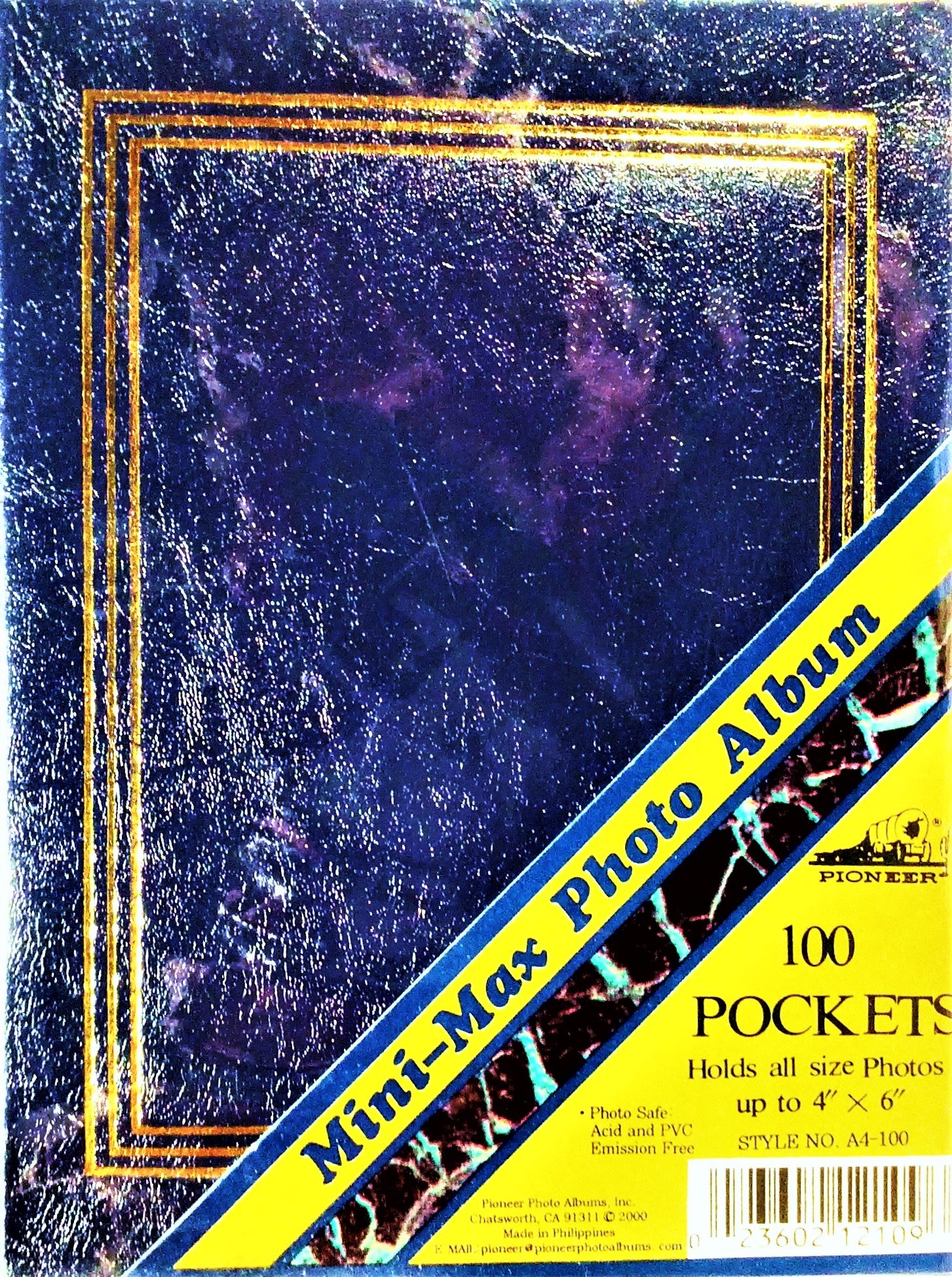 Pioneer Photo Dlx Mini Max Album A4 100 Photo Album, Assorted Color