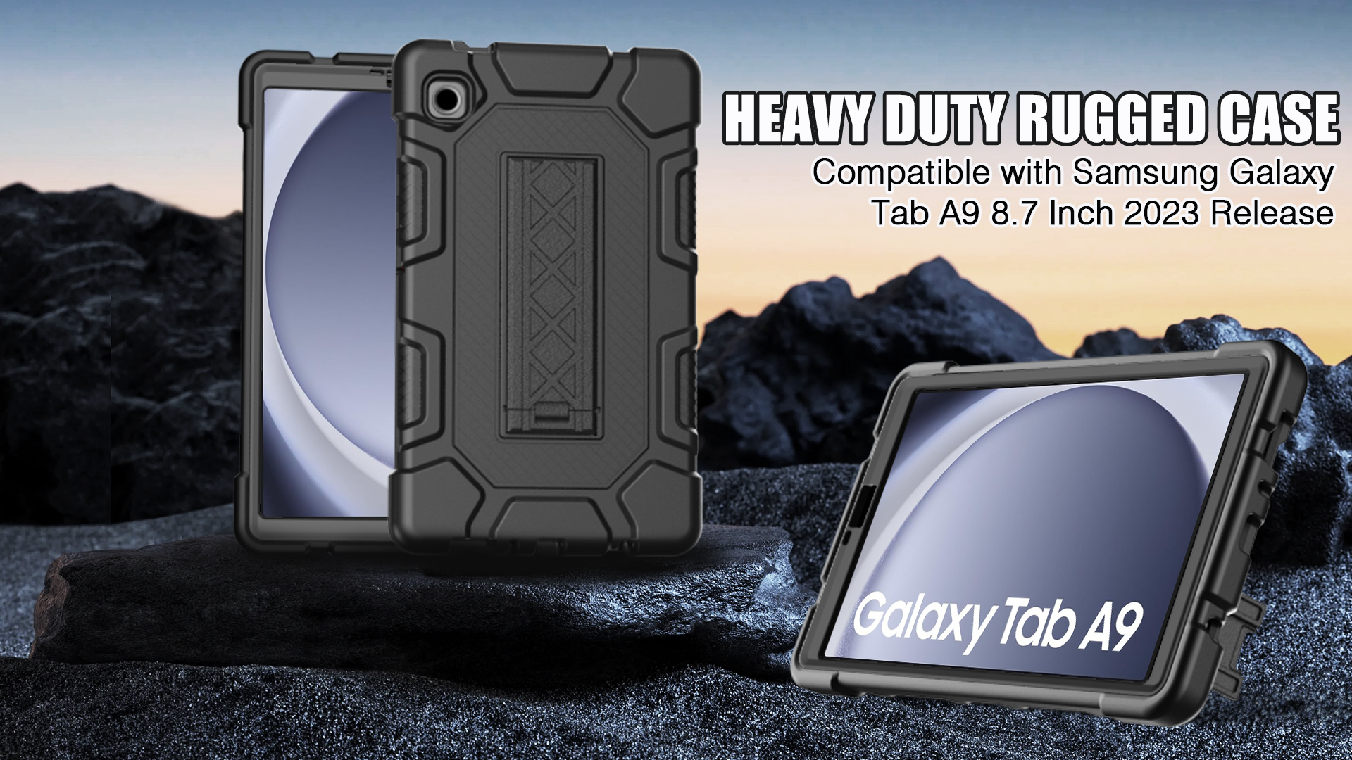 ProCase 2 Pack voor Galaxy Tab A9 8,7 Inch 2023 Screen Protector X110/X115/X117, Gehard Glas Clear Film Guard voor 8,7 inch Galaxy Tab A9 SM-X110/X115/X117