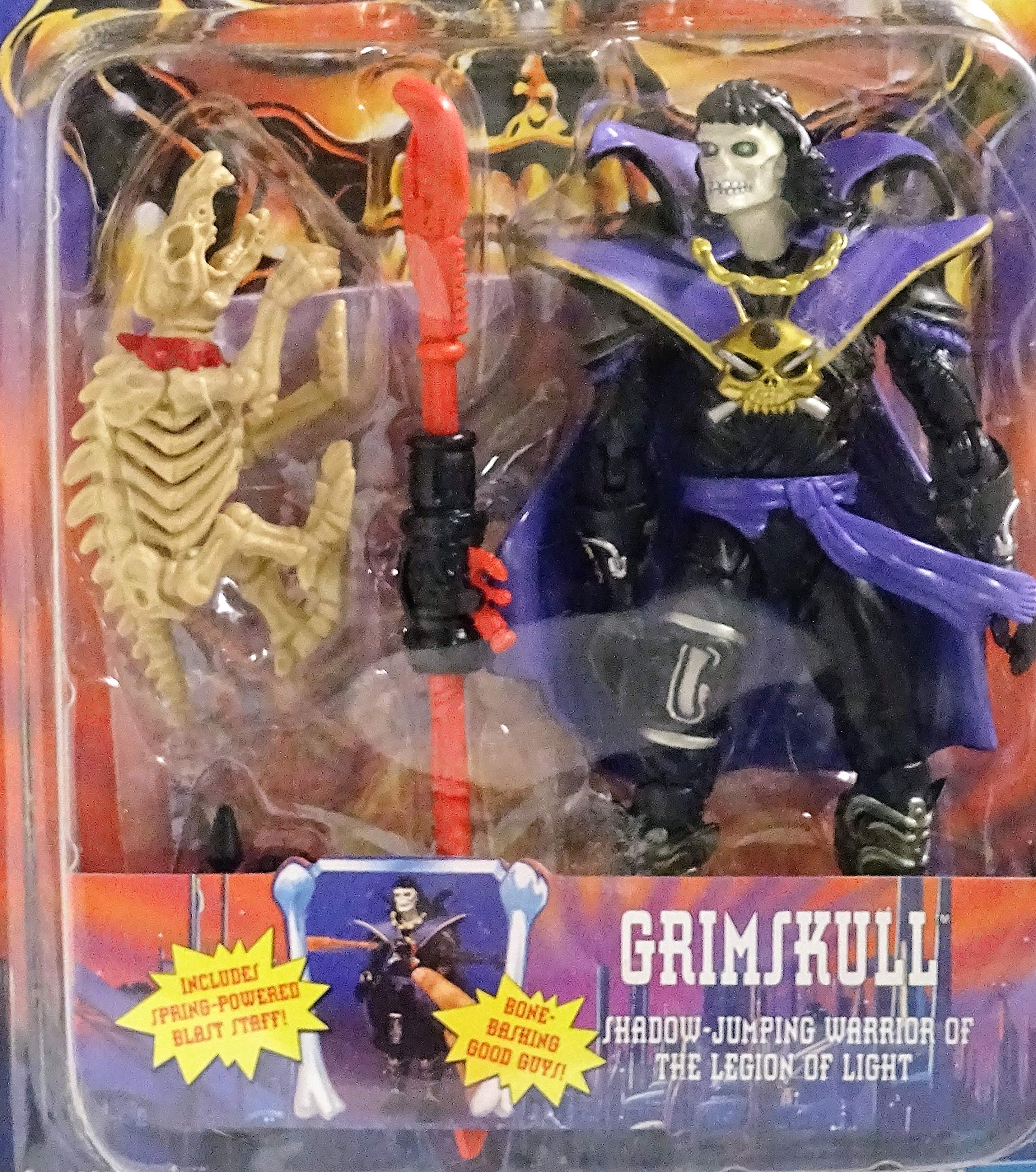 Figurines Skeleton Warriors Grimskull Ursak Et Son Cheval - En Loose (occasion) - Playmates Toys