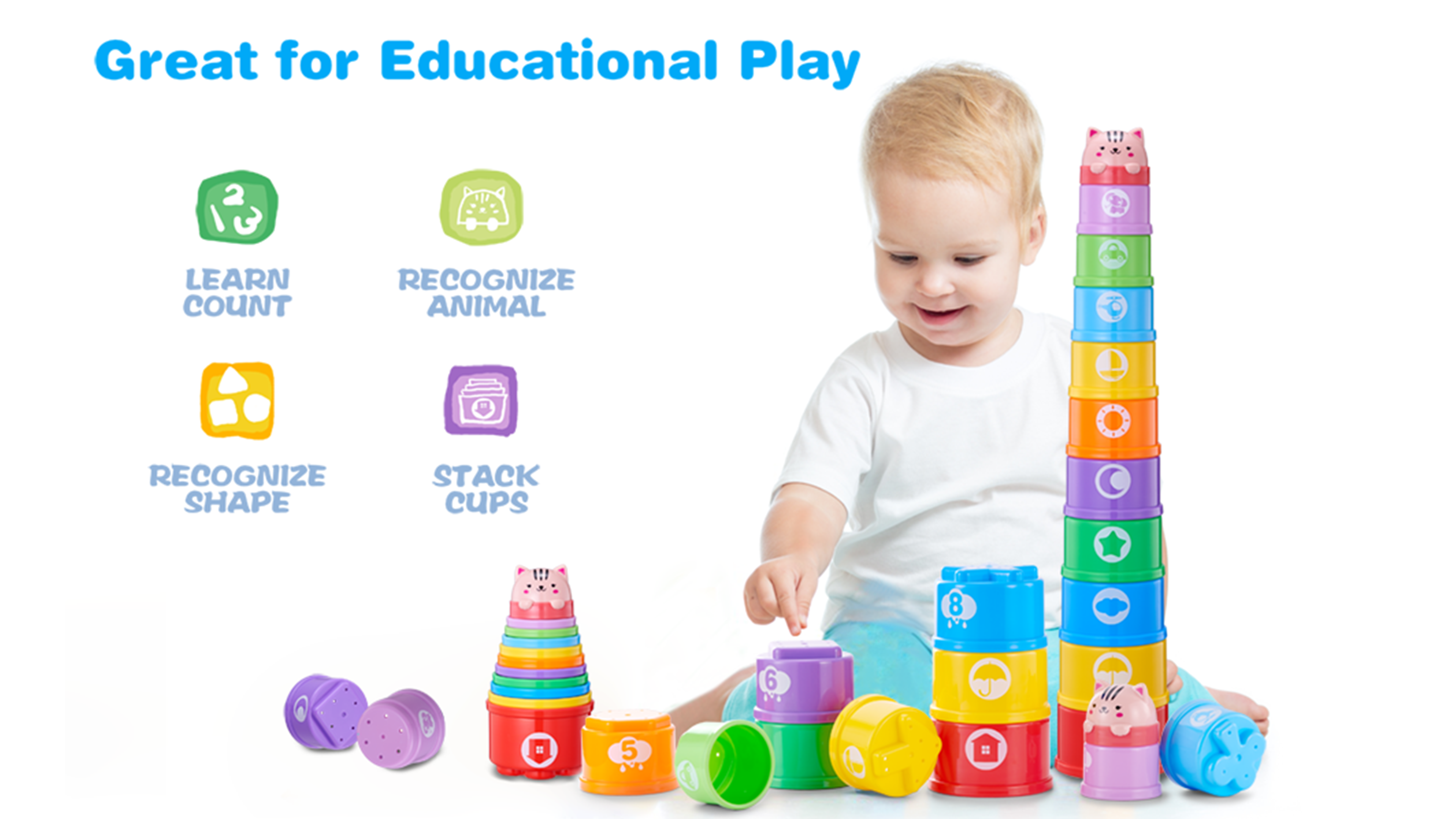 Aazon.co: Baby Toys 6 To 12 Onths, 5 In 1 Ontessori Toys For 1 Year - View #6