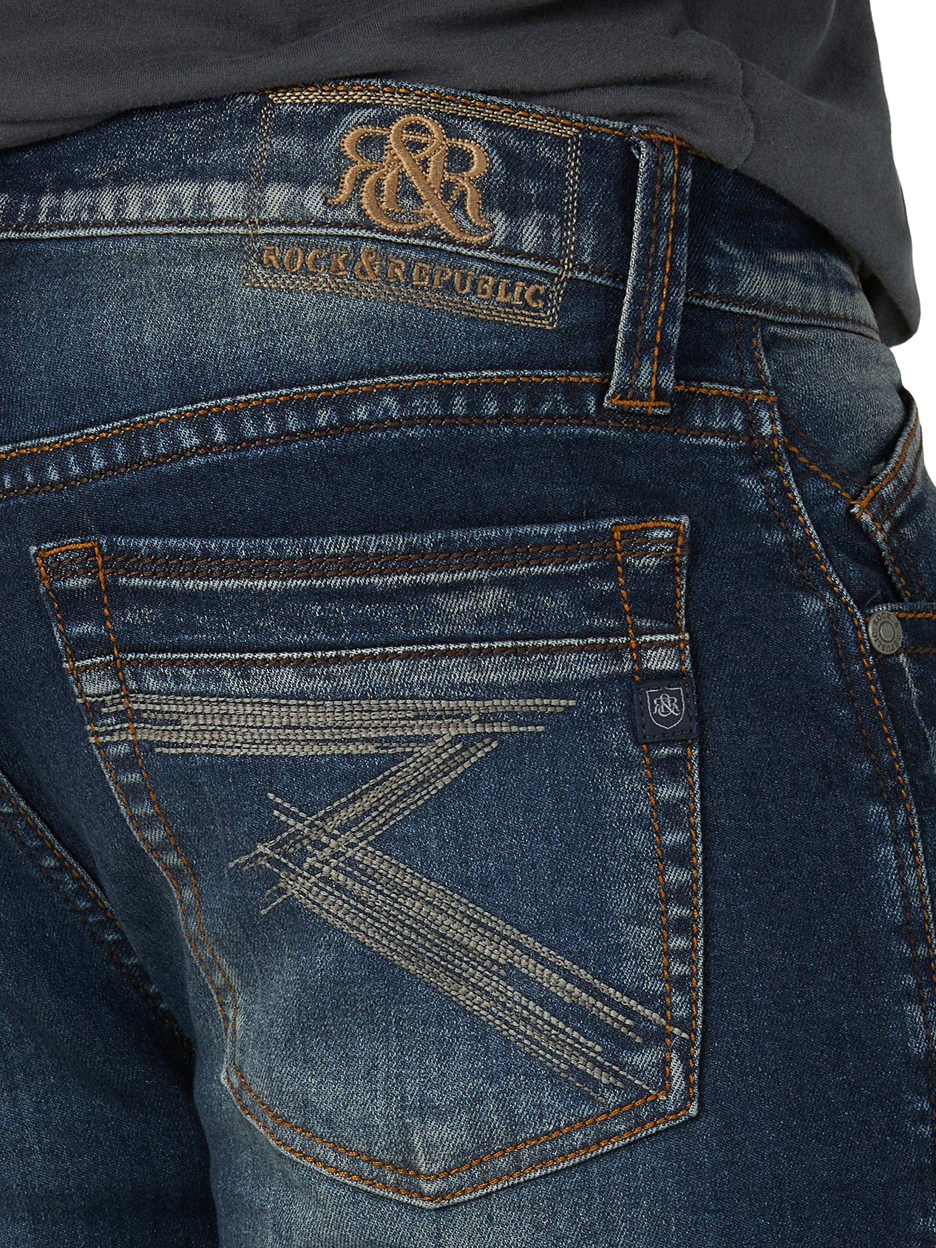 Rock & Republic Mens Relaxed Straight Jean