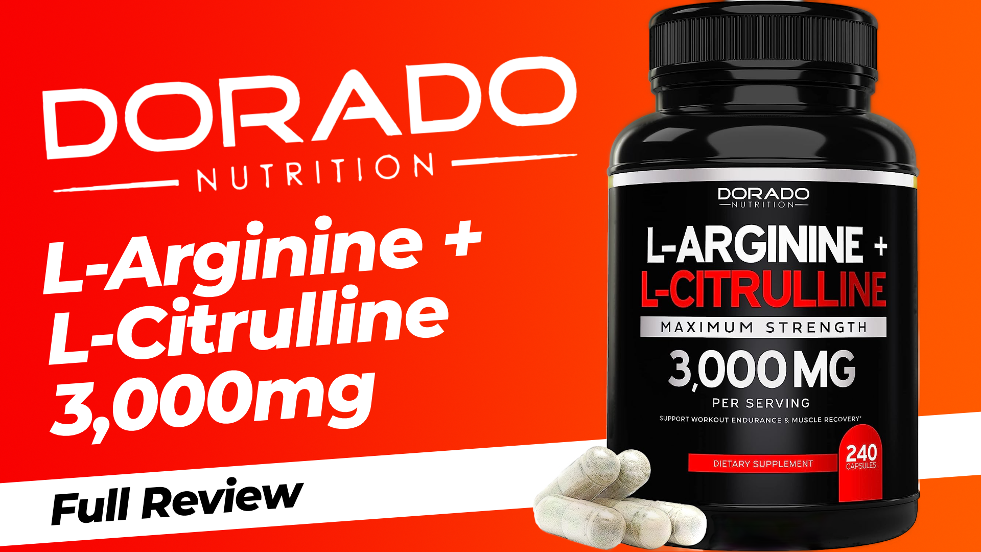 Watch L Arginine L Citrulline 3000mg Dorado on Amazon Live