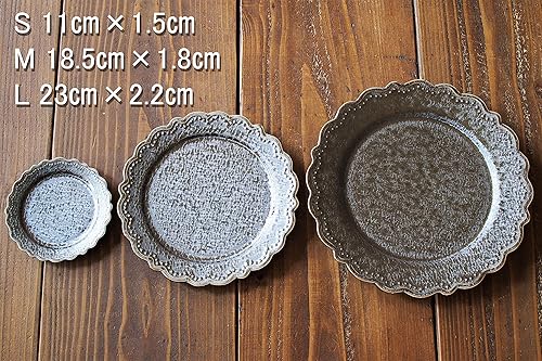 Miniatura 8 de Minorutouki omnis- Plato redondo S negro, juego de 2 4.37×H0.63in 3.39oz Hecho en Japón