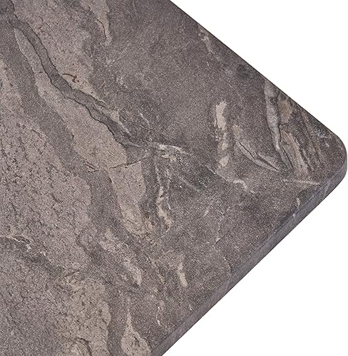 Miniatura 8 de Christopher Knight Home Daisy Modern Bar - Mesa laminada con patas de madera de caucho y acabado de mármol Paladina, color negro