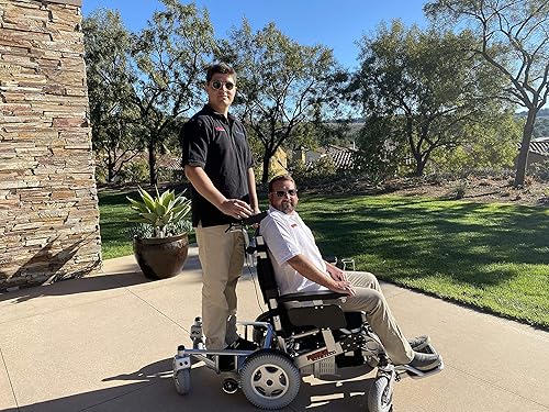 Porto Mobility Ranger Quattro (The Beast) Silla de ruedas eléctrica plegable ultra exclusiva, resistente, soporta 550 libras, 1000 W, potencia de