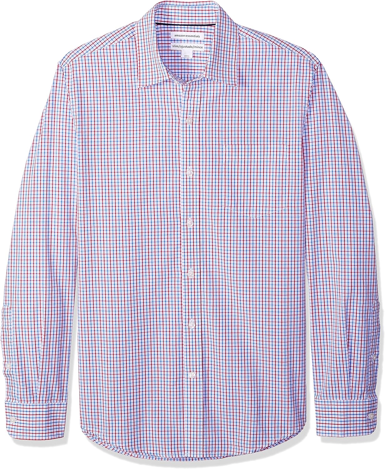 Estampado Tattersall Azul Rojo a Cuadros