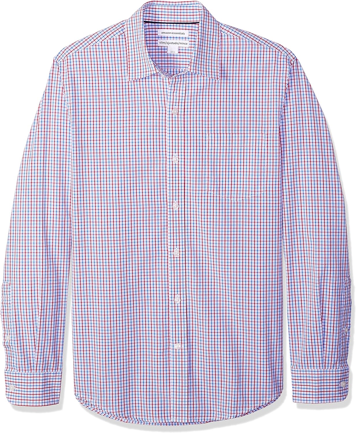 Blue Red Tattersall Plaid