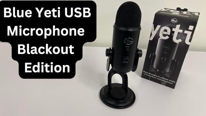 Amazon.com: Blue Yeti USB Microphone - Blackout Edition