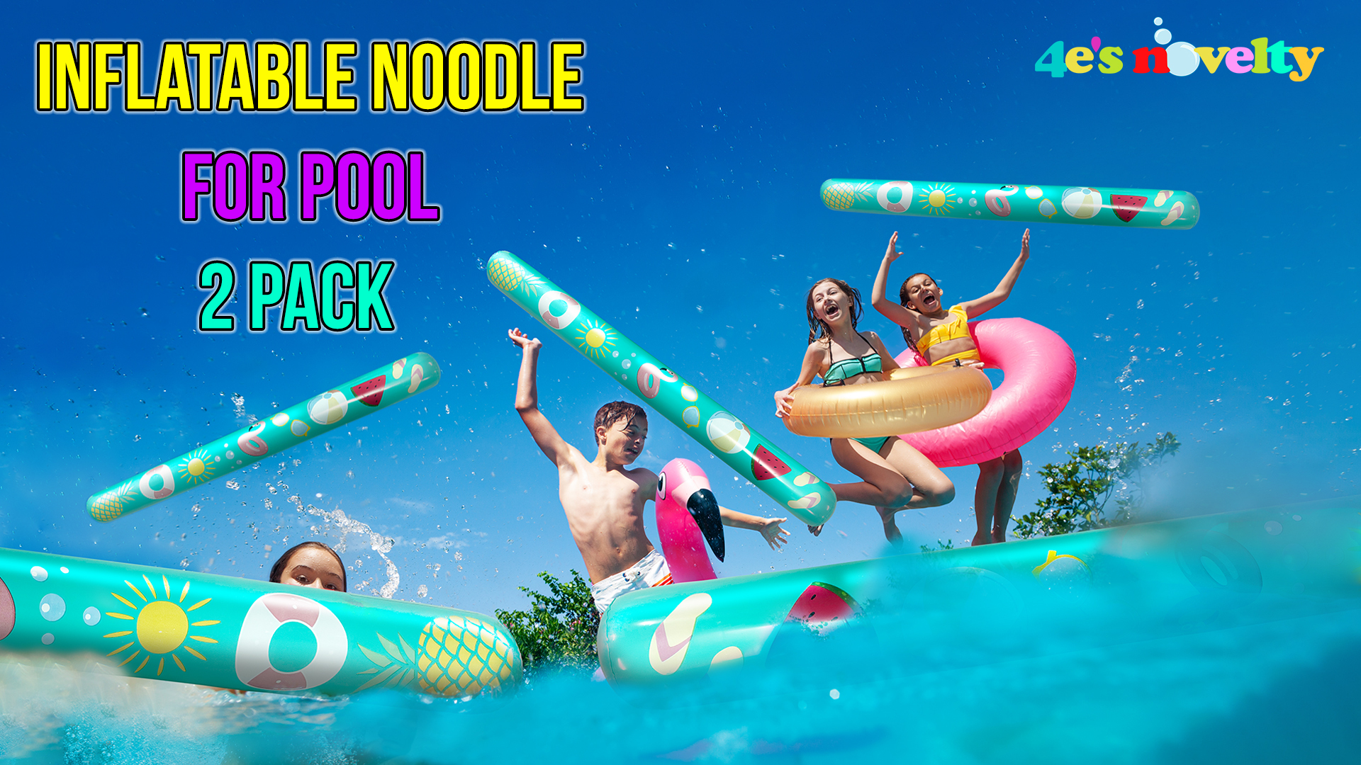 2 Pack Inflatable Pool Noodle Floats For Adults Soft Fabric
