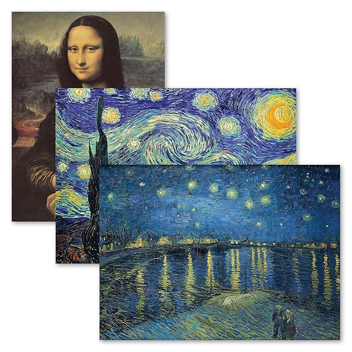 Buy Palace Learning 3 Pack - Mona Lisa Poster by Leonardo Da Vinci