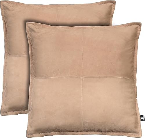 Funda de almohada de piel de cordero  Funda decorativa para cojín de sofá  Fundas para sala de estar y dormitorio, 16 x 16 pulgadas  Caja beige disponible en Yaxa Costa Rica