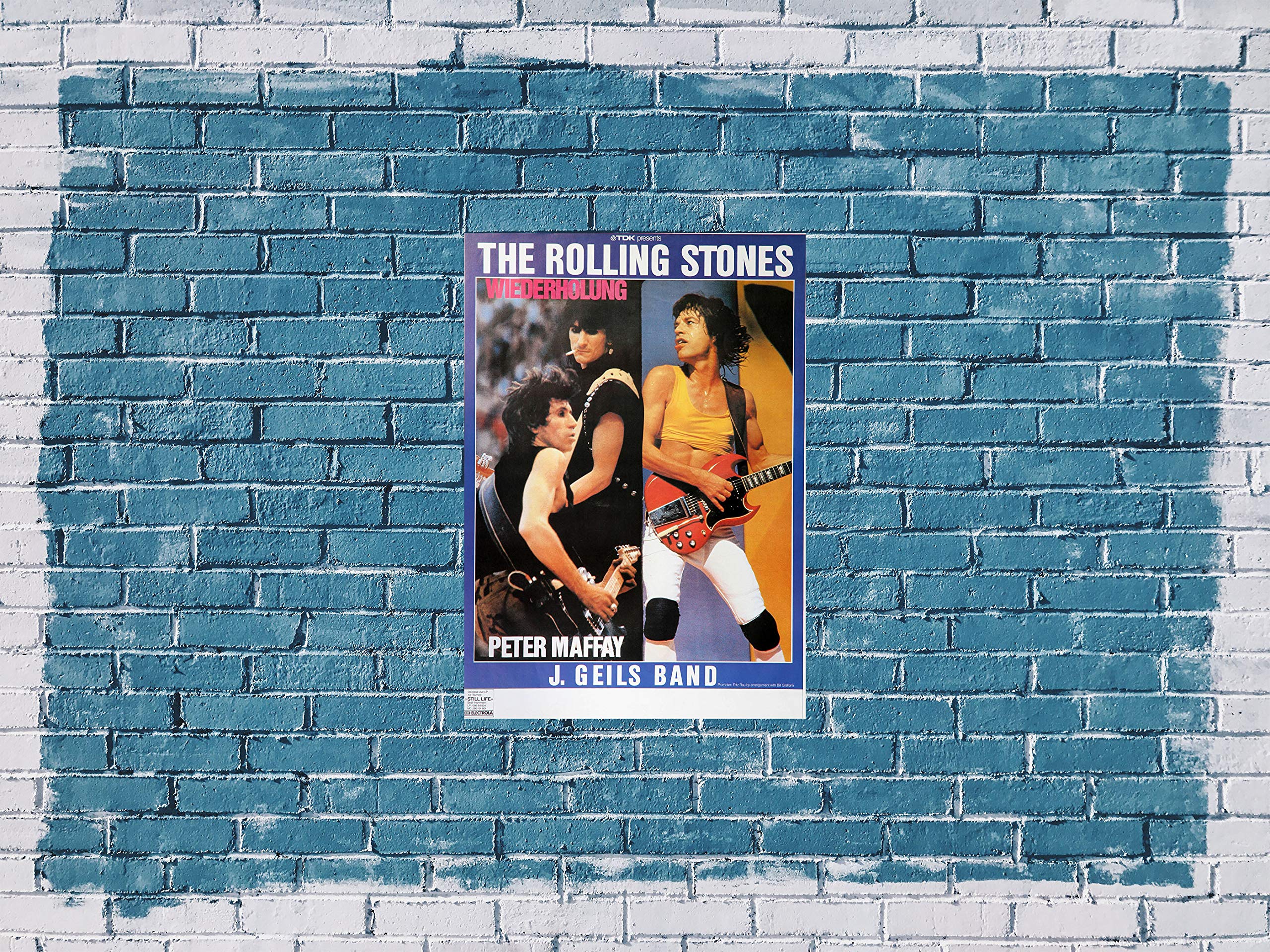 Premium Poster/Plakat | DIN A1 | Wanddeko | Live Konzert Veranstaltung » The Rolling Stones - Still Live, No Town 1982 «
