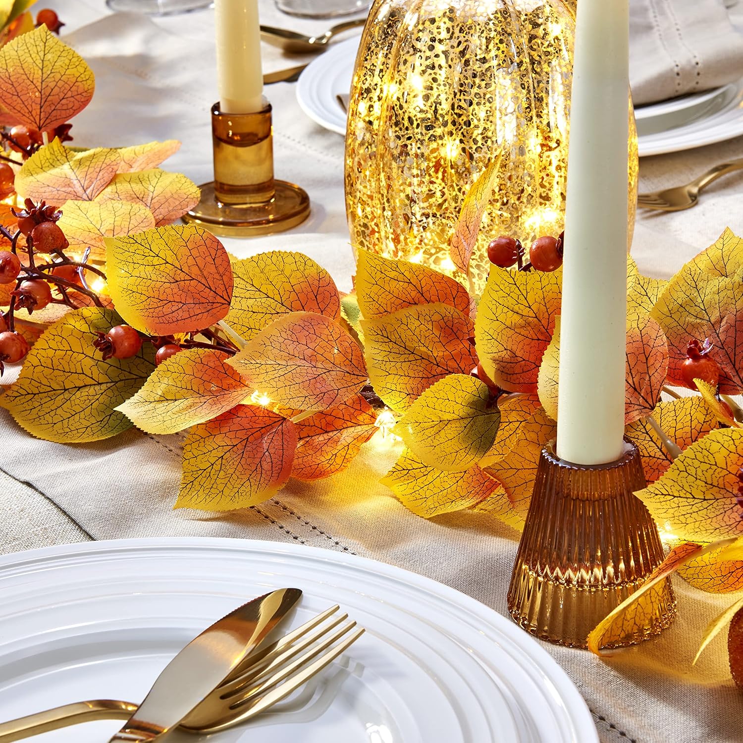 LampLust Glass Candle Holders for Votive Candles, 4 Pack, 3 Inch Amber Candle Holders, Reversible Votive & Candlestick Holders for Spring Decor, Table Centerpieces, Wedding & Home Decoration - Image 7