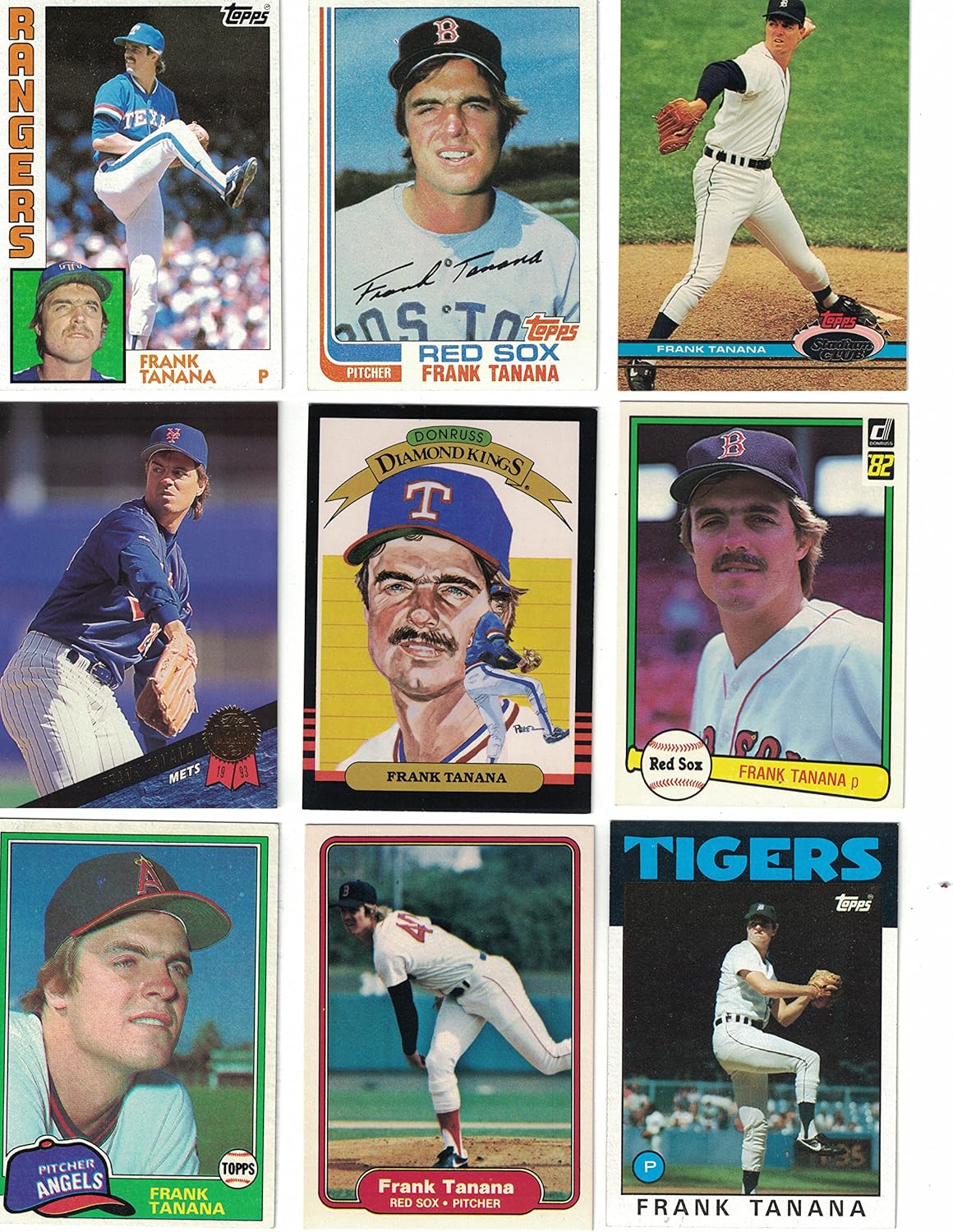 Frank Tanana / 80 Different Baseball Cards featuring Frank Tanana