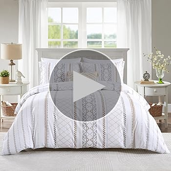 Amazon.com: CozyDH Cotton Duvet Cover Queen Size - 100