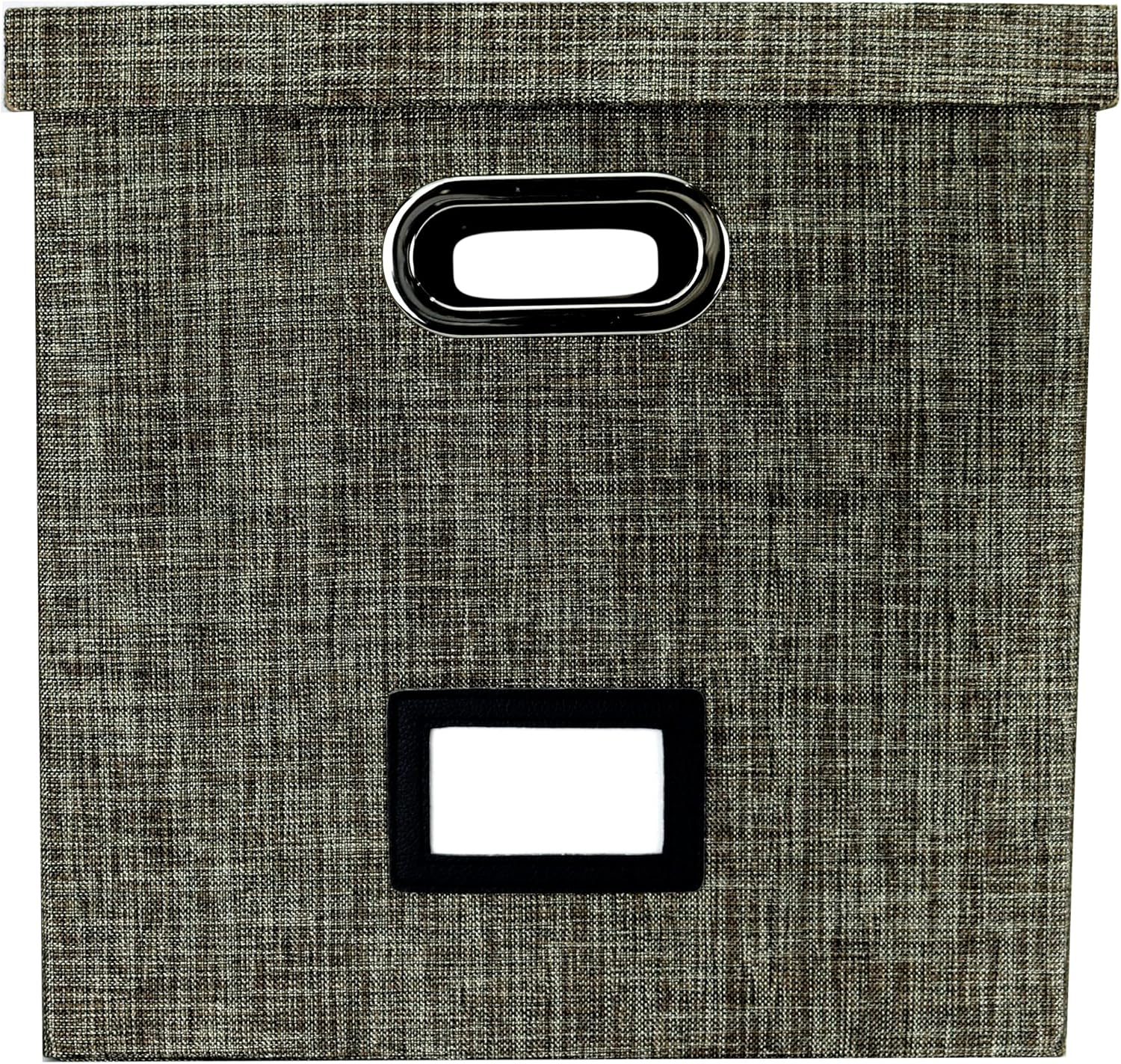 LAVAROCK VINYLS Record Storage Box - Strong and Stylish LP Holder for 50+ Single Records - Sturdy Crate to Protect Your Precious Album Collection (Shiny Brown)