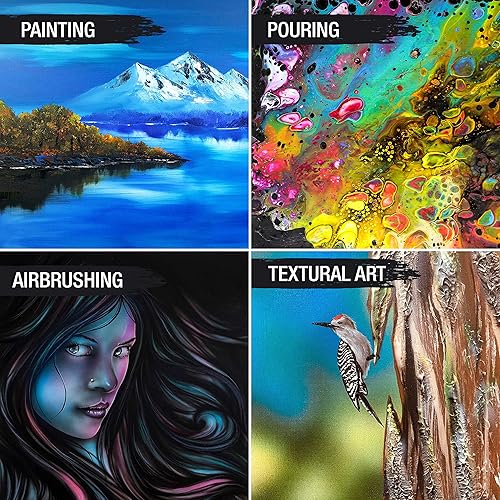 Miniatura 6 de U.S. Art Supply Lienzo estirado mediano para pintar, 12 x 36 pulgadas, profundidad de galería, 1-12 pulgadas de grosor, paquete de 2  triple