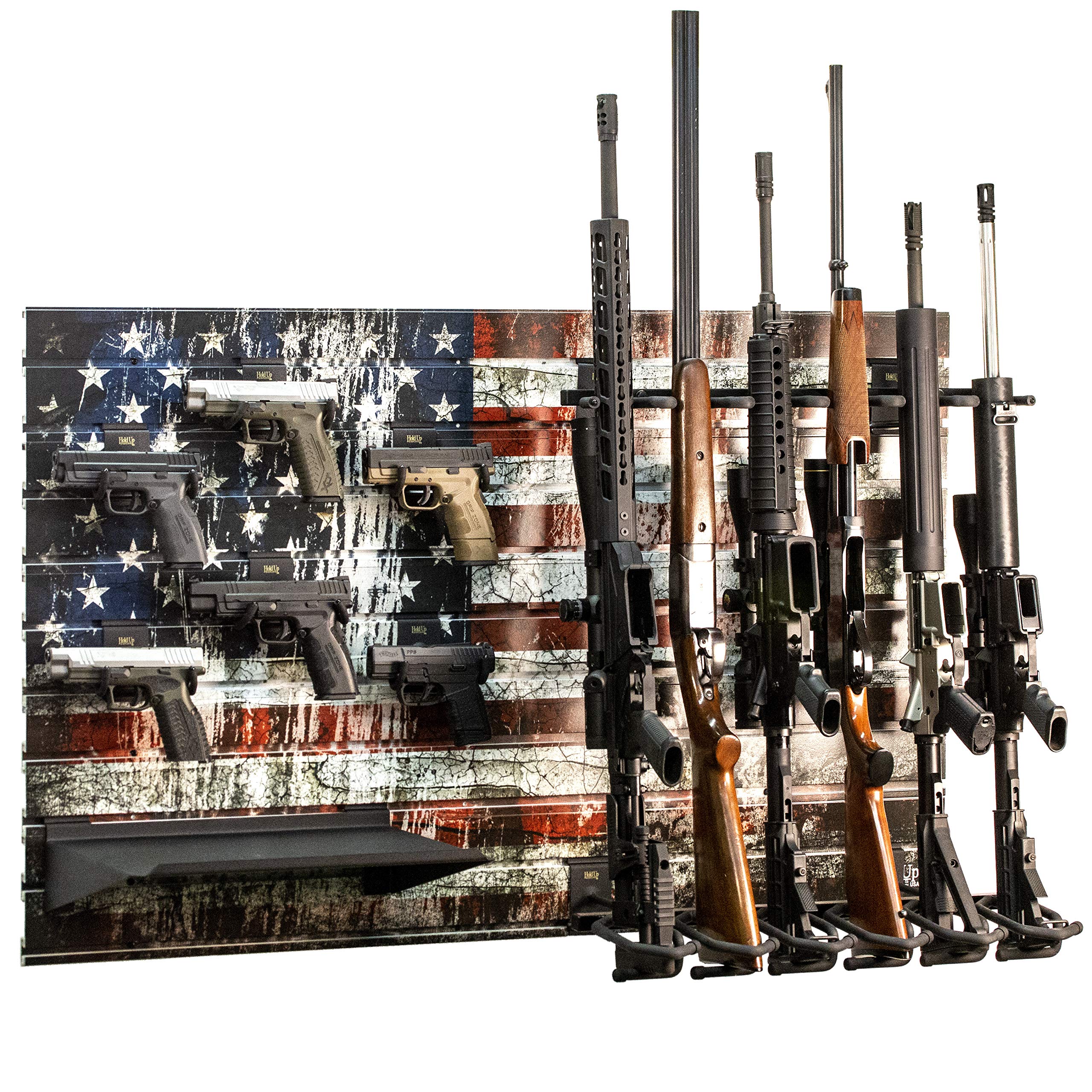 Buy Hold Up Displays Gun Rack Slatwall Rifle and Pistol Modular Display
