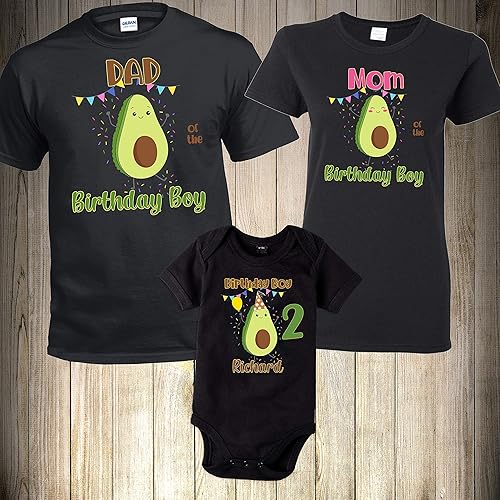 Miniatura 2 de Avocado Shirt Avocado Family Shirt Avocado Birthday Party Shirt Birthday Boy Avocado Matching T-Shirt Cute Avocado Shirt Birthday Girl