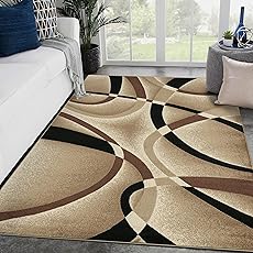 2305 Geometric Abstract Blue 6x9 Area Rugs for Living Room