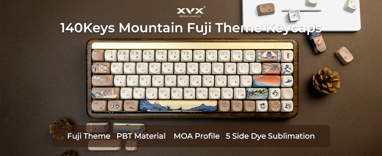 Amazon.com: OHY XVX MOA Profile Japanese Fuji Mountain Theme PBT