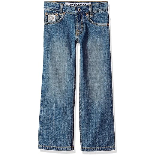 Cinch Boys' Little White Label Regular Jeans, Light Stone wash, 7R