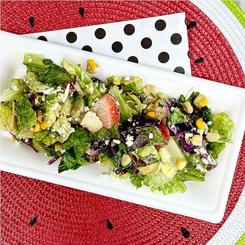 Miniatura 8 de Platos biodegradables de bagazo de caña de azúcar, rectangulares, 10 x 5 pulgadas, pesados, paquete de 50 unidades