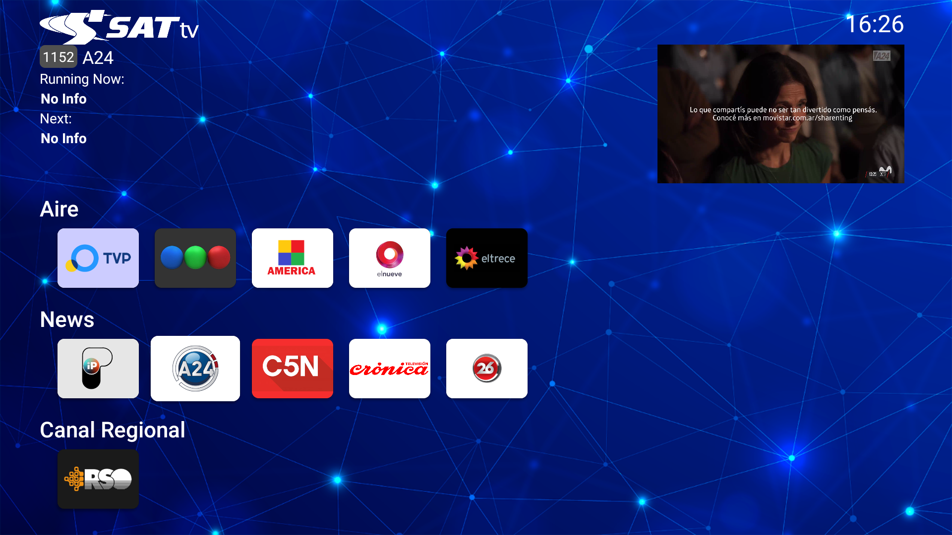 SAT TV App on Amazon Appstore