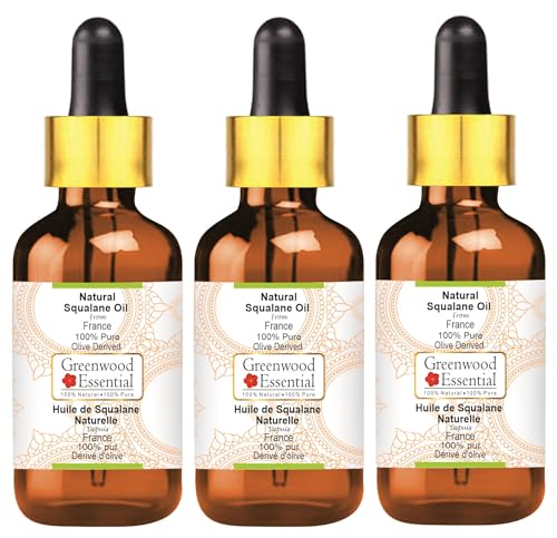 Huile de squalane naturelle pure olive Greenwood Essential 3x100ml
